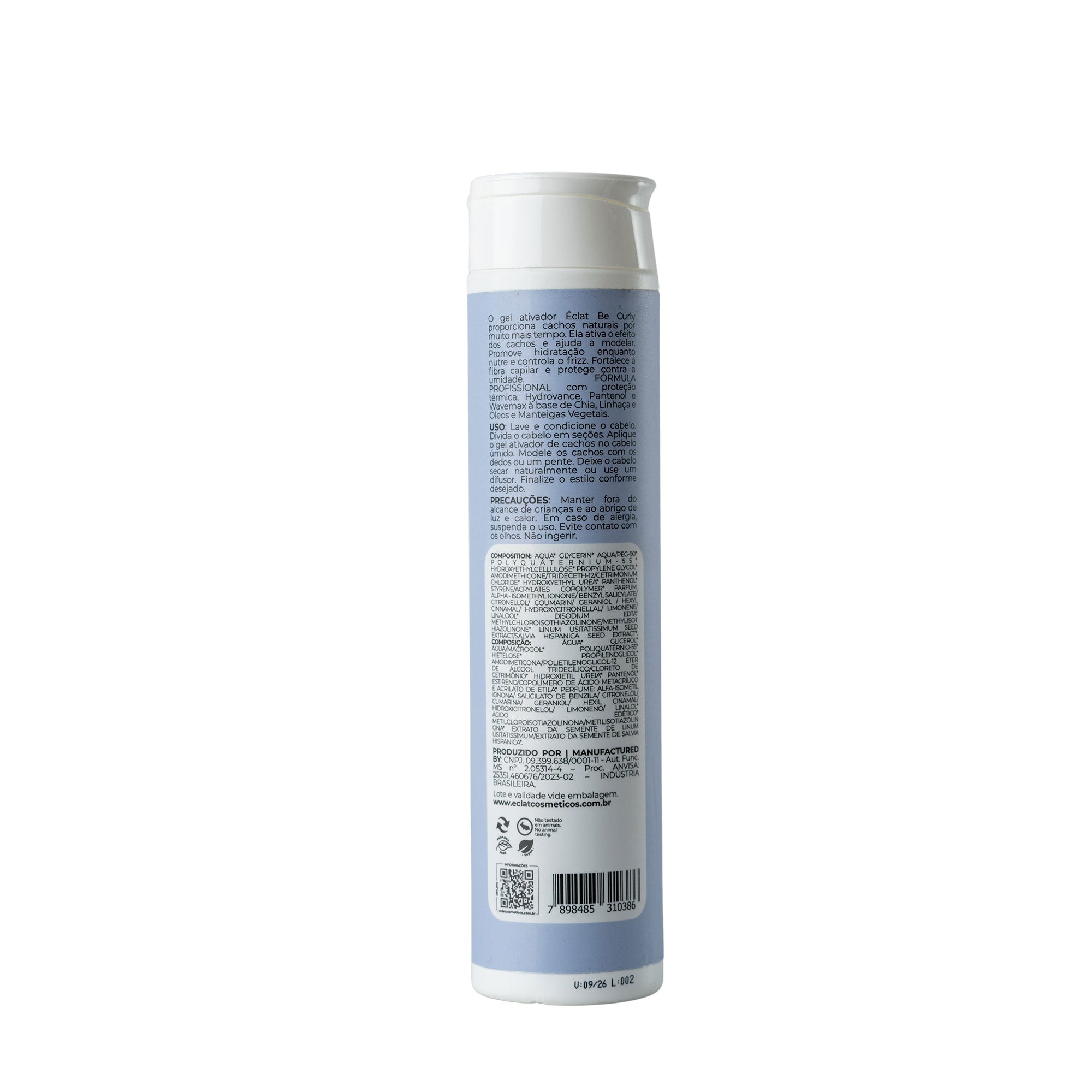Gel Ativador de Cachos Be Curly 300ml